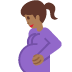 🤰🏾 pregnant woman: medium-dark skin tone display on Twitter